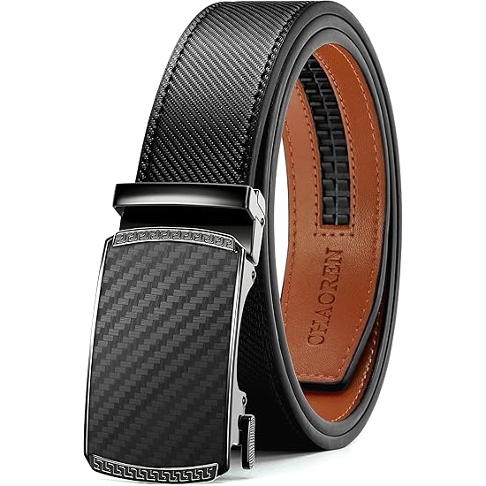 CHAOREN Leather Ratchet Belt Men, 35mm